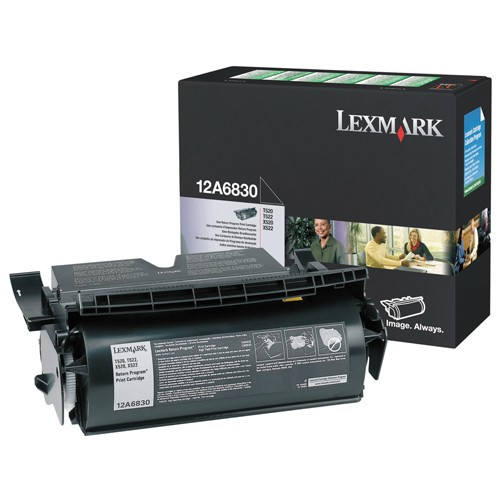Lexmark 12A6830 toner (d'origine) - noir 12A6830 034220 - 1