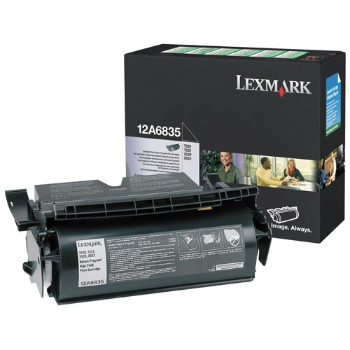 Lexmark 12A6835 toner haute capacité (d'origine) - noir 12A6835 034225 - 1