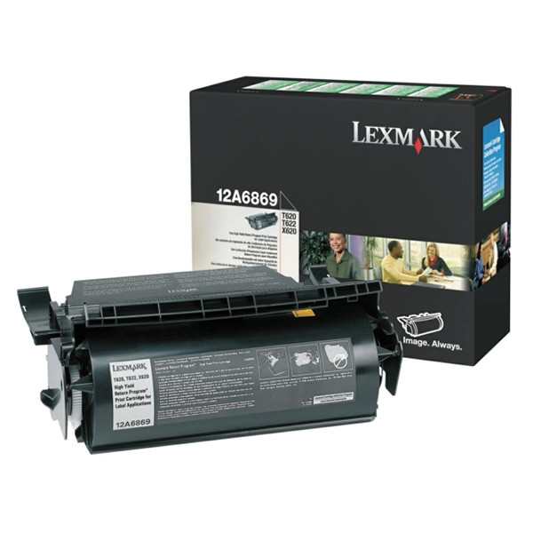 Lexmark 12A6869 toner pour étiquettes haute capacité (d'origine) 12A6869 037580 - 1