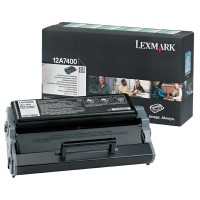 Lexmark 12A7400 toner (d'origine) - noir 12A7400 037090