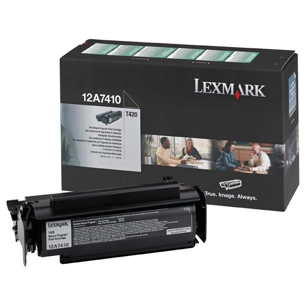 Lexmark 12A7410 toner (d'origine) - noir 12A7410 034350 - 1