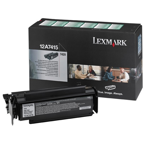 Lexmark 12A7415 toner haute capacité (d'origine) - noir 12A7415 034110 - 1