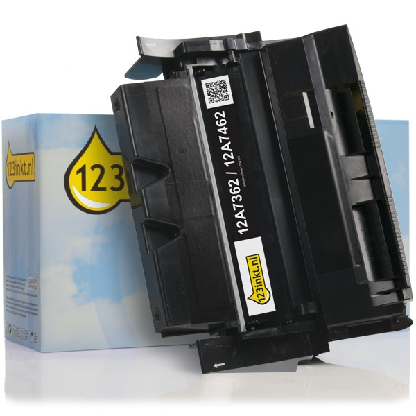 Lexmark 12A7460 toner (marque 123encre) - noir 12A7460C 034121 - 1