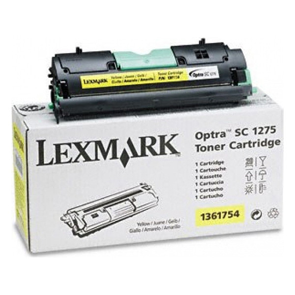 Lexmark 1361754 toner jaune (d'origine) 1361754 034070 - 1