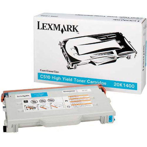 Lexmark 20K1400 toner cyan haute capacité (d'origine) 20K1400 034425 - 1