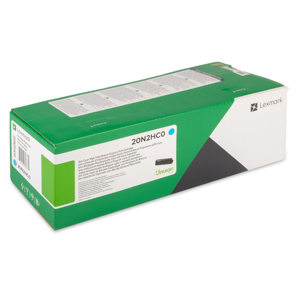 Lexmark 20N2HC0 toner haute capacité (d'origine) - cyan 20N2HC0 038006 - 1