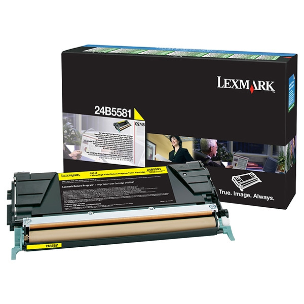 Lexmark 24B5581 toner jaune haute capacité (d'origine) 24B5581 037592 - 1