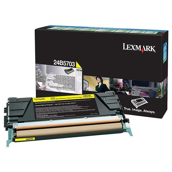 Lexmark 24B5703 toner jaune (d'origine) 24B5703 037842 - 1