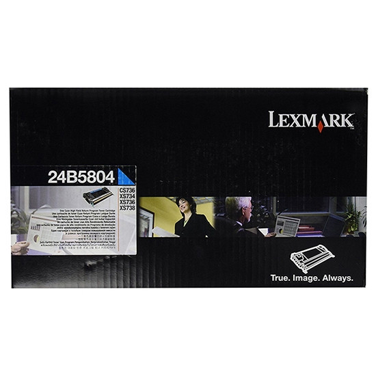 Lexmark 24B5804 toner cyan (d'origine) 24B5804 037428 - 1