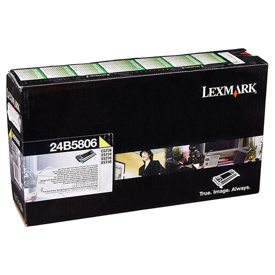 Lexmark 24B5806 toner jaune (d'origine) 24B5806 037432 - 1