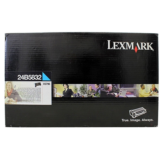 Lexmark 24B5832 toner cyan (d'origine) 24B5832 037408 - 1