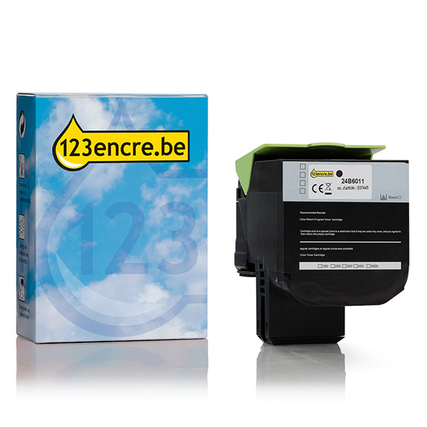 Lexmark 24B6011 toner (marque 123encre) - noir 24B6011C 037445 - 1