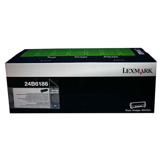 Lexmark 24B6186 toner (d'origine) - noir 24B6186 037714 - 1