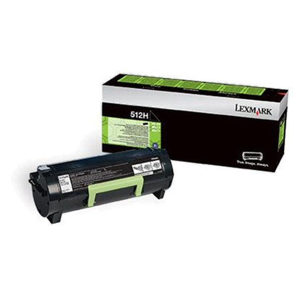 Lexmark 512H (51F2H00) toner haute capacité (d'origine) - noir 51F2H00 037548 - 1