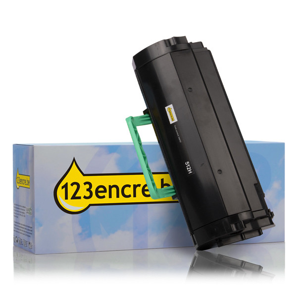 Lexmark 512H (51F2H00) toner haute capacité (marque 123encre) - noir 51F2H00C 037549 - 1