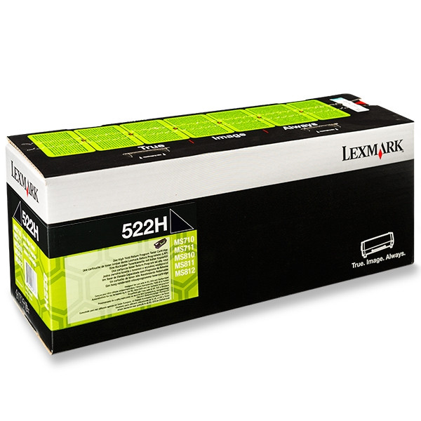 Lexmark 522H (52D2H00) toner haute capacité (d'origine) - noir 52D2H00 037320 - 1