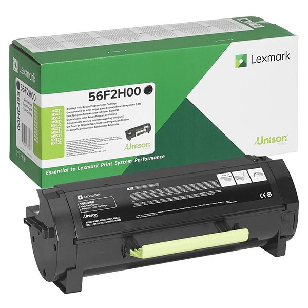 Lexmark 56F2H00 toner haute capacité (d'origine) - noir 56F2H00 037846 - 1