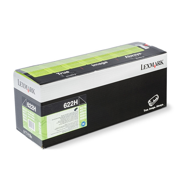 Lexmark 622H (62D2H00) toner haute capacité (d'origine) - noir 62D2H00 037232 - 1