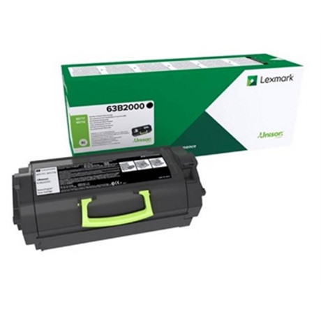 Lexmark 63B2000 toner (d'origine) - noir 63B2000 037774 - 1