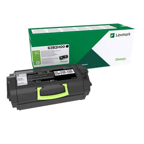 Lexmark 63B2H00 toner haute capacité (d'origine) - noir 63B2H00 037776 - 1