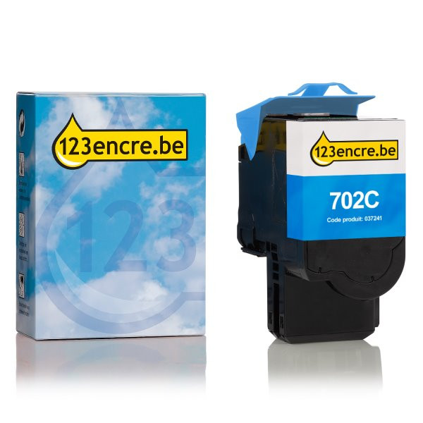 Lexmark 702C (70C20C0) toner (marque 123encre) - cyan 70C20C0C 037241 - 1