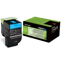 Lexmark 702HC (70C2HC0) toner haute capacité (d'origine) - cyan 70C2HC0 037248