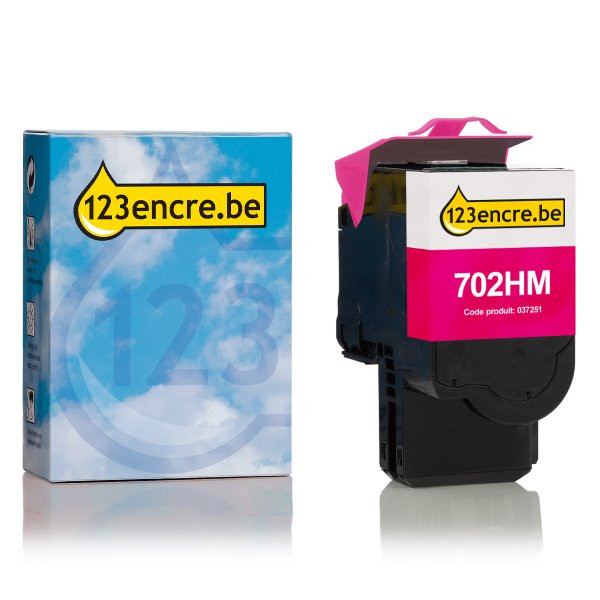 Lexmark 702HM (70C2HM0) toner haute capacité (marque 123encre) - magenta 70C2HM0C 037251 - 1