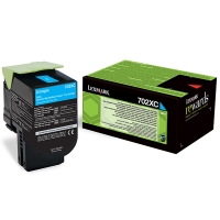 Lexmark 702XC (70C2XC0) toner extra haute capacité (d'origine) - cyan 037256
