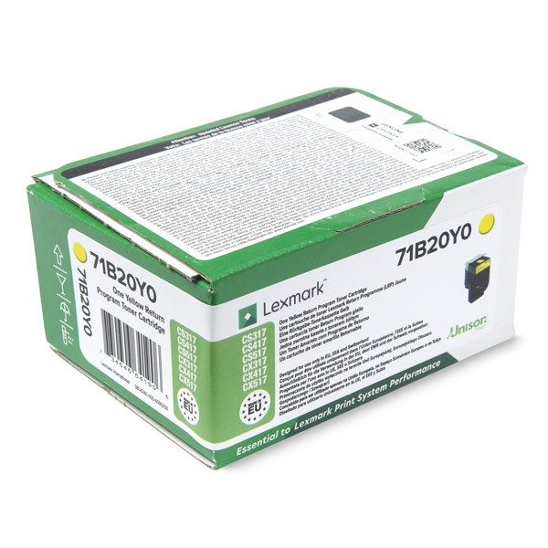 Lexmark 71B20Y0 toner (d'origine) - jaune 71B20Y0 037746 - 1