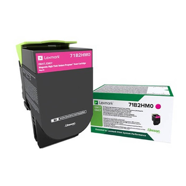 Lexmark 71B2HM0 toner haute capacité (d'origine) - magenta 71B2HM0 037752 - 1