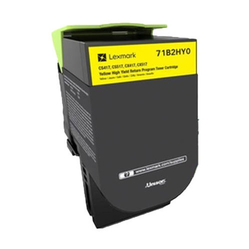 Lexmark 71B2HY0 toner haute capacité (d'origine) - jaune 71B2HY0 037754 - 1