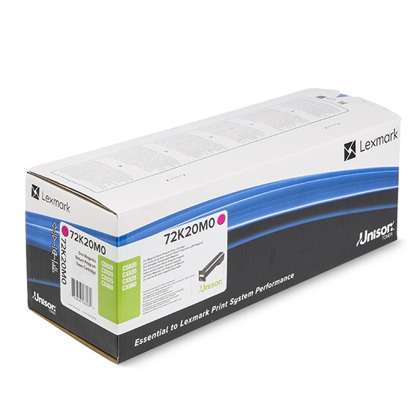 Lexmark 72K20M0 toner (d'origine) - magenta 72K20M0 037634 - 1