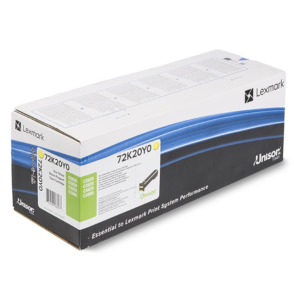 Lexmark 72K20Y0 toner (d'origine) - jaune 72K20Y0 037636 - 1