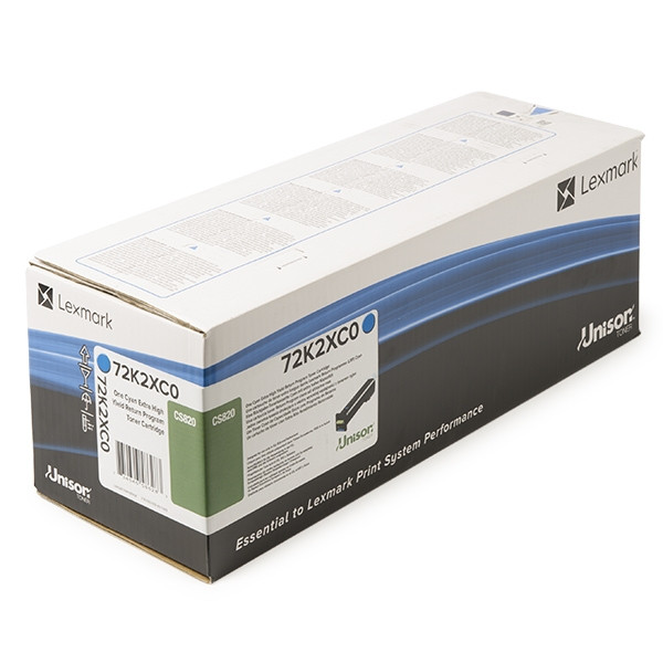 Lexmark 72K2XC0 toner haute capacité (d'origine) - cyan 72K2XC0 037640 - 1