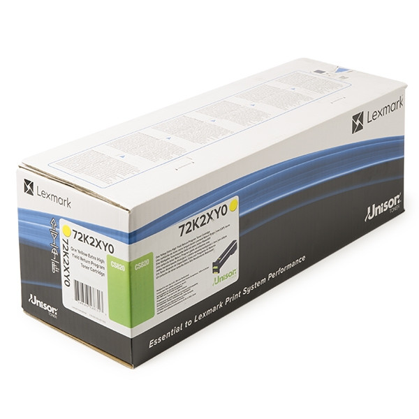 Lexmark 72K2XY0 toner haute capacité (d'origine) - jaune 72K2XY0 037644 - 1