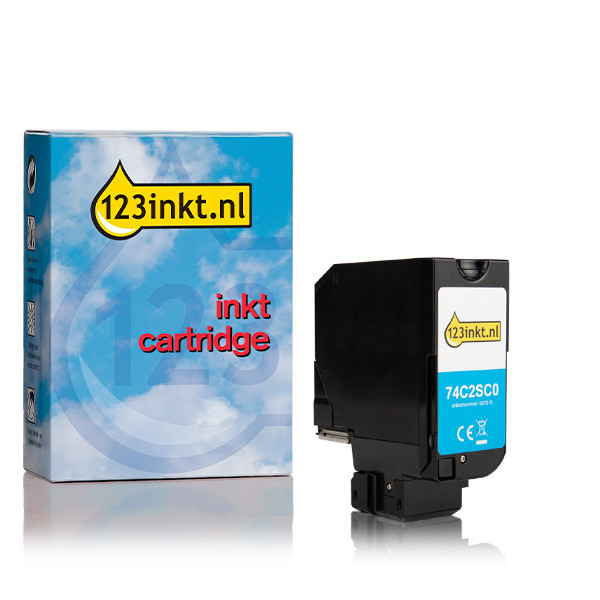 Lexmark 74C20C0 toner (marque 123encre) - cyan 74C20C0C 037607 - 1