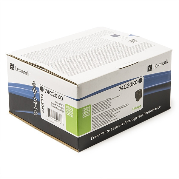 Lexmark 74C20K0 toner (d'origine) - noir 74C20K0 037604 - 1