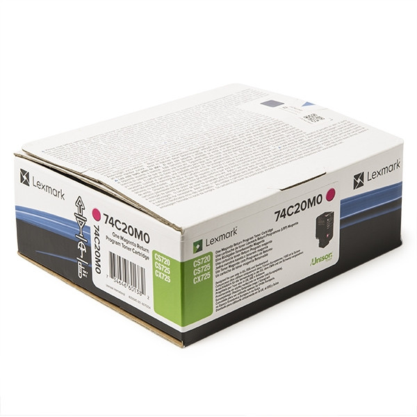 Lexmark 74C20M0 toner (d'origine) - magenta 74C20M0 037608 - 1