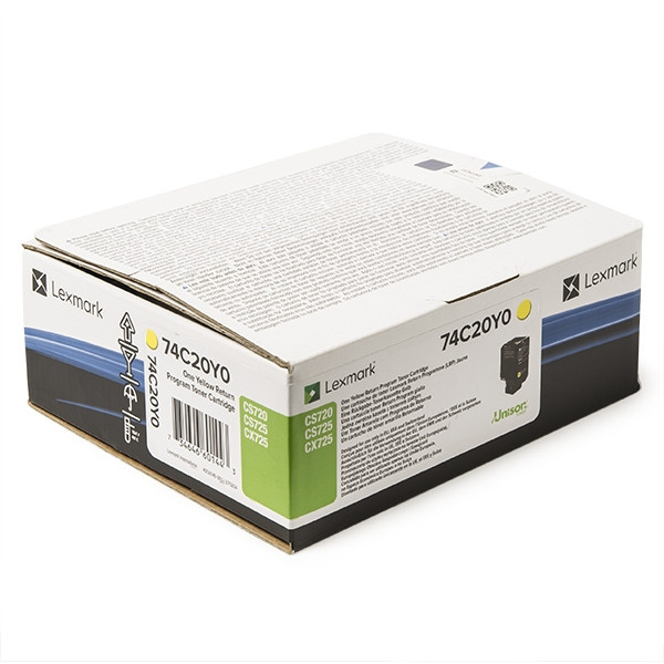 Lexmark 74C20Y0 toner jaune (d'origine) 74C20Y0 037610 - 1