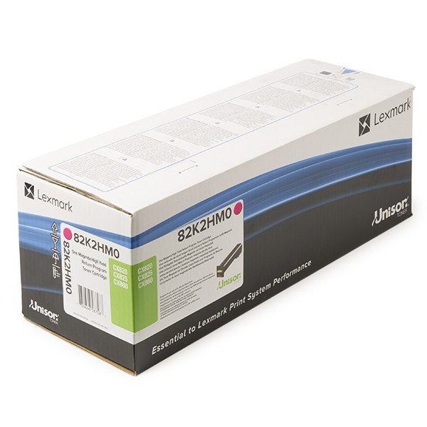 Lexmark 82K2HM0 toner haute capacité (d'origine) - magenta 82K2HM0 037648 - 1