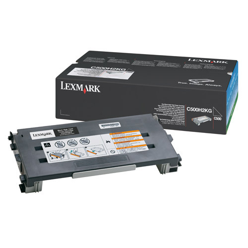 Lexmark C500H2KG toner noir haute capacité (d'origine) C500H2KG 034795 - 1