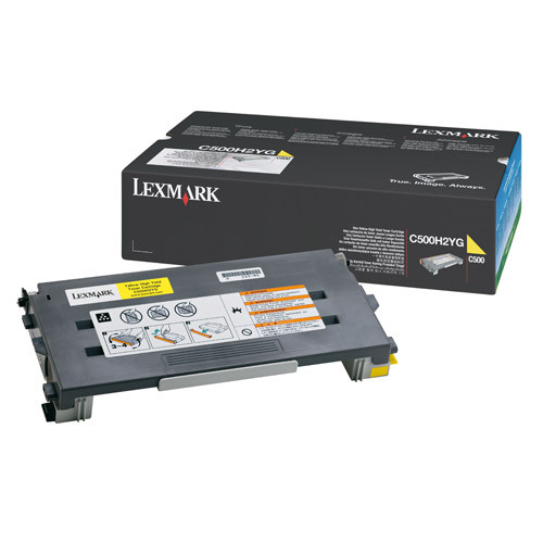 Lexmark C500H2YG toner jaune haute capacité (d'origine) C500H2YG 034810 - 1