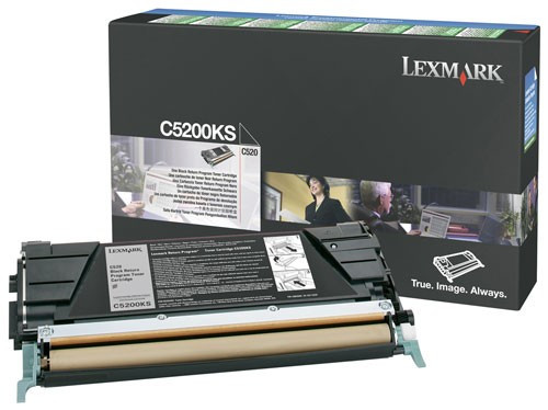 Lexmark C5200KS toner (d'origine) - noir C5200KS 034935 - 1