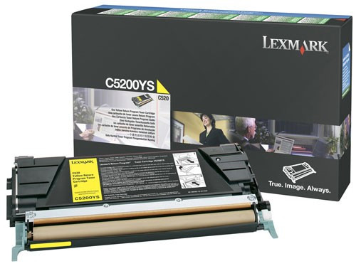 Lexmark C5200YS toner (d'origine) - jaune C5200YS 034950 - 1