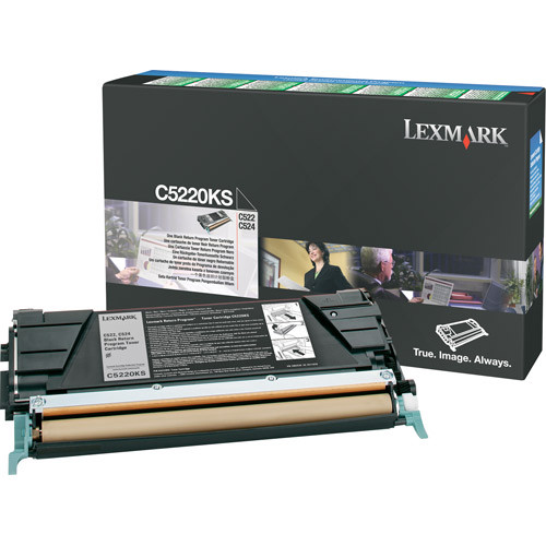 Lexmark C5220KS toner (d'origine) - noir C5220KS 034660 - 1