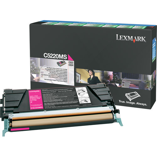 Lexmark C5220MS toner (d'origine) - magenta C5220MS 034670 - 1
