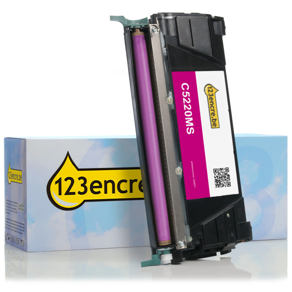 Lexmark C5220MS toner (marque 123encre) - magenta C5220MSC 034671 - 1