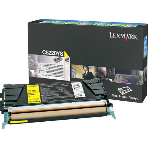 Lexmark C5220YS toner (d'origine) - jaune C5220YS 034680 - 1