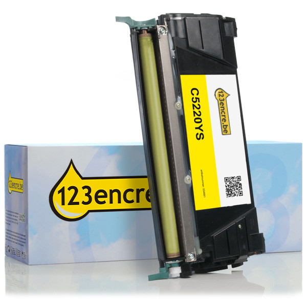 Lexmark C5220YS toner (marque 123encre) - jaune C5220YSC 034681 - 1