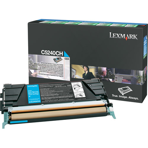 Lexmark C5240CH toner haute capacité (d'origine) - cyan C5240CH 034690 - 1